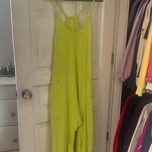 Women’s Free People Movement Green Hot Shot Onesie Size Small
